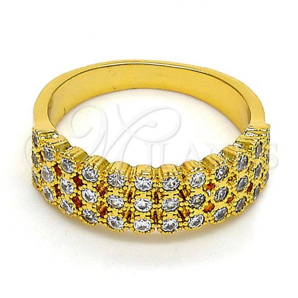 Gold Filled Ring — Multi Stone Ring with White Cubic Zirconia Polished — main product view — SKU 106112 | Oro Laminado anillo — Multi Stone Ring with blanco Cubic Zirconia pulido — SKU 106112