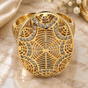 Oro Laminado Multi Stone Ring, Gold Filled Style with White Crystal, Polished, Golden Finish, 01.118.0055.07 (Size 7)