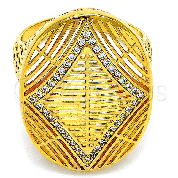 Gold Filled Ring — Multi Stone Ring with White Cubic Zirconia Polished — main product view — SKU 106124 | Oro Laminado anillo — Multi Stone Ring with blanco Cubic Zirconia pulido — SKU 106124