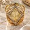 Oro Laminado Multi Stone Ring, Gold Filled Style with White Cubic Zirconia, Polished, Golden Finish, 01.118.0051.09 (Size 9)