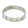 Stainless Steel Solid Bracelet, Polished, Steel Finish, 03.63.1479.08 (8 Inches Length)