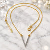 Oro Laminado Pendant Necklace, Gold Filled Style Matte Finish, Two Tone, 04.09.0047.18 (0.35 Gauge, 01 MM Thickness, 18 Inches Length)