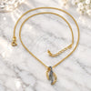 Oro Laminado Pendant Necklace, Gold Filled Style Matte Finish, Two Tone, 04.09.0050.48 (0.35 Gauge, 01 MM Thickness, 18 Inches Length)