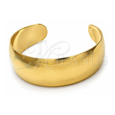 Oro Laminado Individual Bangle, Gold Filled Style Polished, Golden Finish, 07.101.0006 (25 MM Thickness, One size fits all)