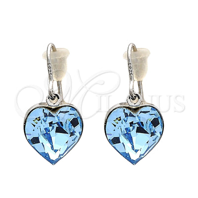 White Gold Filled Rhodium Gold-Filled Heart Earrings 02.239.0003 for wholesale, main product view