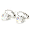 Rhodium Gold Filled Leverback Earring, Disco Design, with Crystal Swarovski Crystals, Polished, Rhodium Finish, 02.239.0010