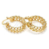 Oro Laminado Small Hoop, Gold Filled Style Polished, Golden Finish, 02.170.0106.25