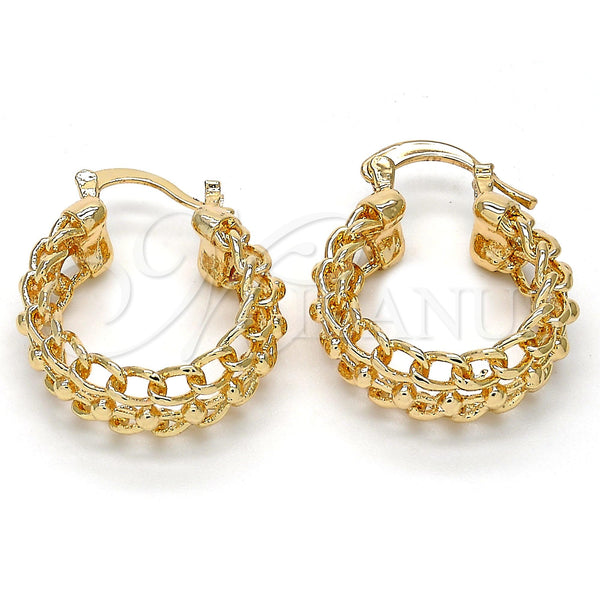 Gold Filled Hoop Earrings — Small Hoop Polished 02. — main product view — SKU 106550 | Oro Laminado aretes de aro — Small Hoop pulido 02. — SKU 106550