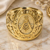 Oro Laminado Mens Ring, Gold Filled Style Polished, Golden Finish, 01.185.0009.12 (Size 12)