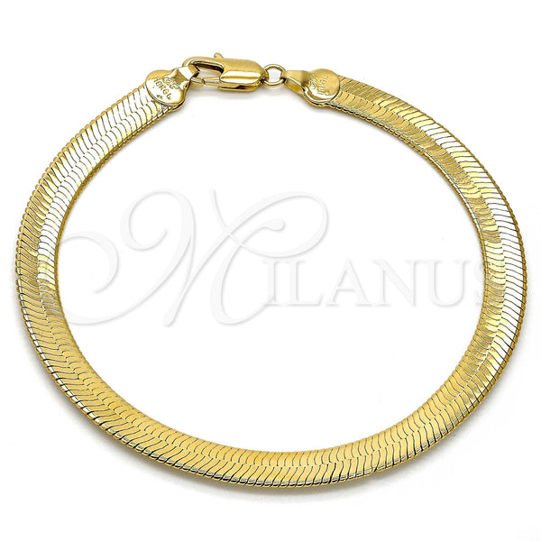 Gold Filled Bracelet — Basic Bracelet Rat Tail Design Polished 5. Gauge — main product view — SKU 107314 | Oro Laminado brazalete — básico Bracelet Rat Tail diseño pulido 5. Gauge — SKU 107314