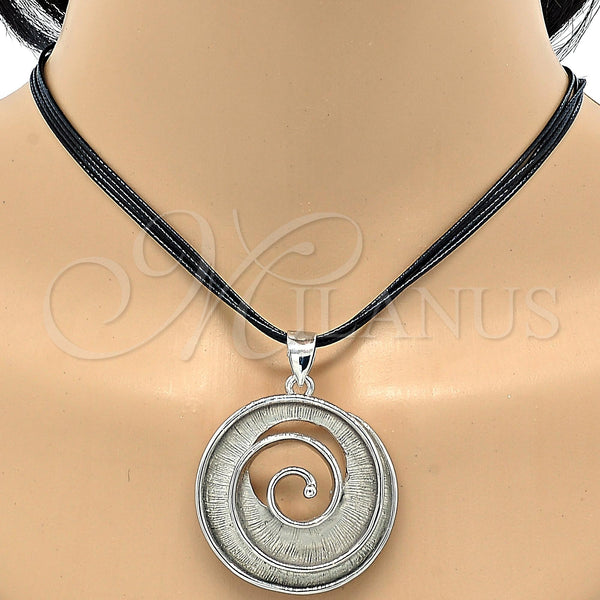 White Gold Filled Ring — Necklace and Earring Spiral Design Polished 06.59. — alternate product view — SKU 107330 | Oro Laminado Blanco anillo — Necklace and Earring Spiral diseño pulido 06.59. — SKU 107330