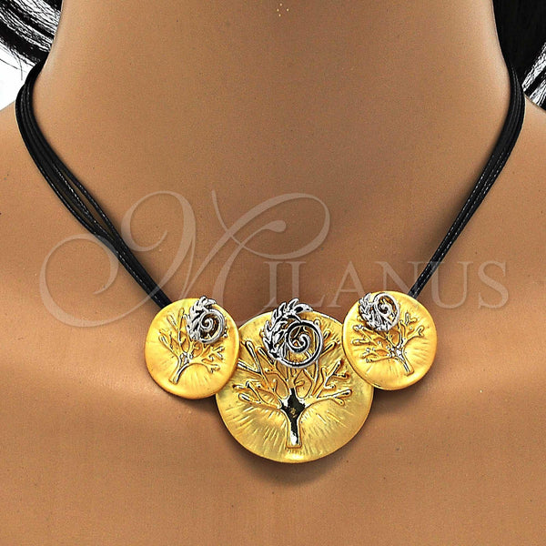 Gold Filled Ring — Necklace and Earring Spiral and Leaf Design Polished — alternate product view — SKU 107411 | Oro Laminado anillo — Necklace and Earring Spiral and Leaf diseño pulido — SKU 107411