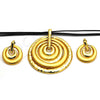 Oro Laminado Necklace and Earring, Gold Filled Style Polished, Golden Finish, 06.59.0111.1