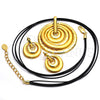 Oro Laminado Necklace and Earring, Gold Filled Style Polished, Golden Finish, 06.59.0111.1