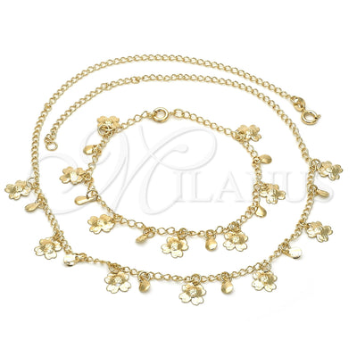 Gold Filled Gold-Filled Flower Jewelry Set 06.65.0115 for wholesale, main product view
