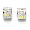 Stainless Steel Huggie Hoop, with White Crystal, Polished, Steel Finish, 02.230.0023.15