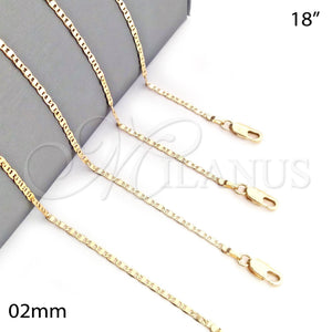 Gold Filled Necklace — Basic Necklace Mariner Design Polished 04.99. Gauge 02 — main product view — SKU 107770 | Oro Laminado collar — básico Necklace Mariner diseño pulido 04.99. Gauge 02 — SKU 107770