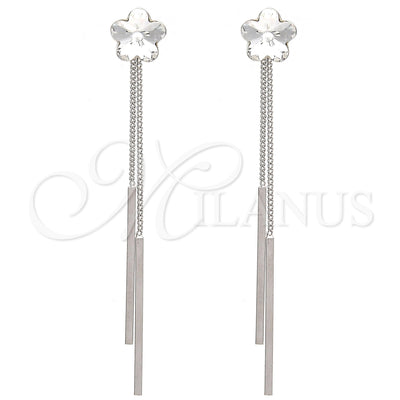 Rhodium Gold-Filled Flower Earrings 02.239.0022 for wholesale, main product view