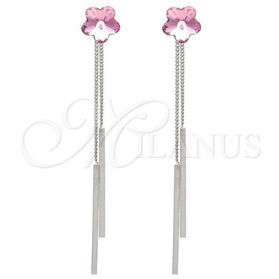 Rhodium Gold-Filled Flower Earrings 02.239.0022.1 for wholesale, main product view