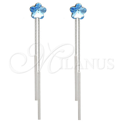 Rhodium Gold-Filled Flower Earrings 02.239.0022.3 for wholesale, main product view