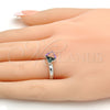 Rhodium Gold Filled Multi Stone Ring, with Heliotrope Swarovski Crystals, Polished, Rhodium Finish, 01.239.0003 (One size fits all)