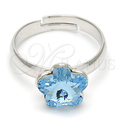 White Gold Filled Rhodium Gold-Filled Flower Ring 01.239.0010.2 for wholesale, main product view
