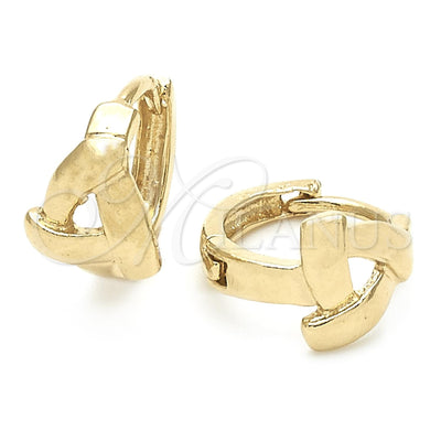 Gold Filled Hoop Earrings — Huggie Hoop Polished 02.63. — main product view — SKU 107927 | Oro Laminado aretes de aro — Huggie Hoop pulido 02.63. — SKU 107927