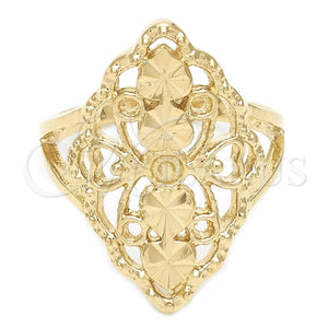 Gold Filled Ring — Elegant Ring Diamond Cutting 01.63. Size 6 — main product view — SKU 107957 | Oro Laminado anillo — Elegant Ring Diamond Cutting 01.63. Size 6 — SKU 107957