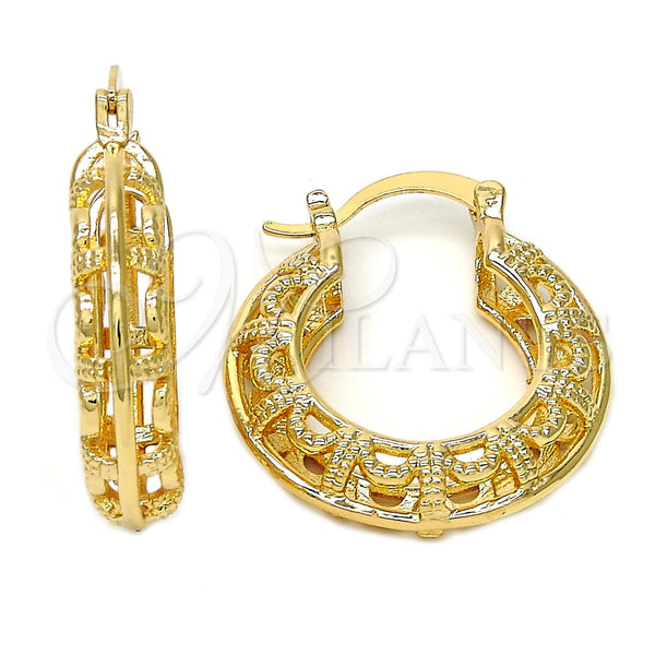 Gold Filled Hoop Earrings — Small Hoop Polished 02. — main product view — SKU 107993 | Oro Laminado aretes de aro — Small Hoop pulido 02. — SKU 107993