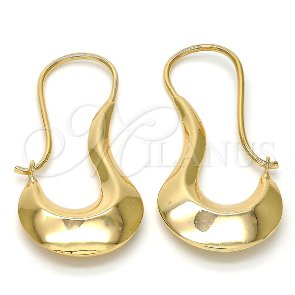 Gold Filled Hoop Earrings — Small Hoop Hollow Design Polished 02. — main product view — SKU 108000 | Oro Laminado aretes de aro — Small Hoop Hollow diseño pulido 02. — SKU 108000