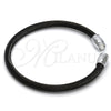 Stainless Steel Individual Bangle, Twist and Twist Design, with White Crystal, Polished, Two Tone, 07.138.0017.1 (04 MM Thickness, One size fits all)