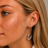Rhodium Gold Filled Medium Hoop, Hollow Design, Polished, Rhodium Finish, 02.163.0023.1.30