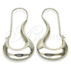 Rhodium Gold Filled Medium Hoop, Hollow Design, Polished, Rhodium Finish, 02.163.0023.1.30