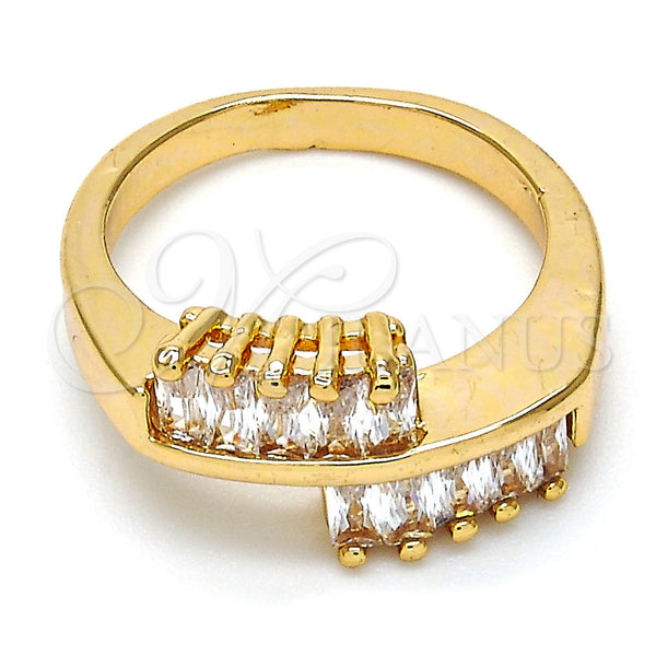 Gold Filled Ring — Multi Stone Ring with White Cubic Zirconia Polished — main product view — SKU 108231 | Oro Laminado anillo — Multi Stone Ring with blanco Cubic Zirconia pulido — SKU 108231