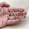 Oro Laminado Medium Hoop, Gold Filled Style Hollow Design, Polished, Golden Finish, 02.170.0201.30