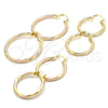 Oro Laminado Medium Hoop, Gold Filled Style Hollow Design, Polished, Golden Finish, 02.170.0201.30