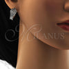 Rhodium Gold Filled Huggie Hoop, with White Micro Pave, Polished, Rhodium Finish, 02.217.0027.1.20