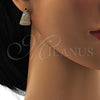 Oro Laminado Huggie Hoop, Gold Filled Style with White Cubic Zirconia, Polished, Golden Finish, 02.217.0030.20