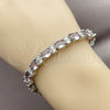 Rhodium Gold Filled Tennis Bracelet, with Amethyst and White Cubic Zirconia, Polished, Rhodium Finish, 03.206.0004.7.07 (06 MM Thickness, 7 Inches Length)