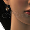 Rhodium Gold Filled Dangle Earring, with Light Silk Swarovski Crystals, Polished, Rhodium Finish, 02.239.0002.4