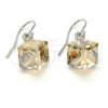 Rhodium Gold Filled Dangle Earring, with Light Silk Swarovski Crystals, Polished, Rhodium Finish, 02.239.0002.4