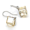 Rhodium Gold Filled Dangle Earring, with Light Silk Swarovski Crystals, Polished, Rhodium Finish, 02.239.0002.4