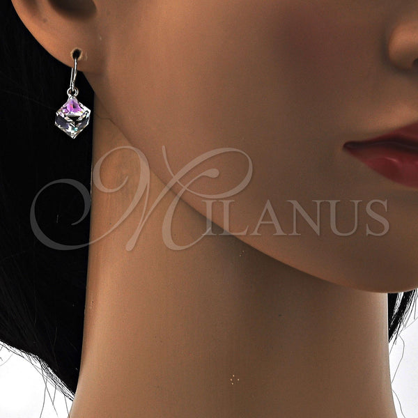 White Gold Filled Ring — Dangle Earring with Crystal Swarovski Crystals Polished 02. — alternate product view — SKU 108523 | Oro Laminado Blanco anillo — Dangle Earring with cristal Swarovski Crystals pulido 02. — SKU 108523