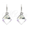 Rhodium Gold Filled Dangle Earring, with Crystal Swarovski Crystals, Polished, Rhodium Finish, 02.239.0002.6
