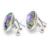 Rhodium Gold Filled Stud Earring, with Paradise Shine Swarovski Crystals, Polished, Rhodium Finish, 02.239.0015.10