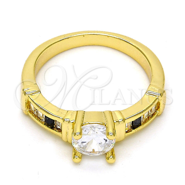 Gold Filled Ring — Multi Stone Ring with White and White Cubic — main product view — SKU 108608 | Oro Laminado anillo — Multi Stone Ring with blanco and blanco Cubic — SKU 108608