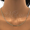 Oro Laminado Basic Necklace, Gold Filled Style Mariner Design, Polished, Golden Finish, 04.99.0014.18 (0.80 Gauge, 02 MM Thickness, 18 Inches Length)