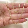 Oro Laminado Basic Necklace, Gold Filled Style Mariner Design, Polished, Golden Finish, 04.99.0014.18 (0.80 Gauge, 02 MM Thickness, 18 Inches Length)