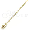 Oro Laminado Basic Necklace, Gold Filled Style Mariner Design, Polished, Golden Finish, 04.99.0014.18 (0.80 Gauge, 02 MM Thickness, 18 Inches Length)