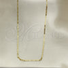 Oro Laminado Basic Necklace, Gold Filled Style Mariner Design, Polished, Golden Finish, 04.99.0014.18 (0.80 Gauge, 02 MM Thickness, 18 Inches Length)